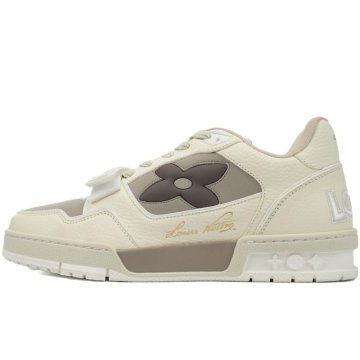 (image for) Louis Vuitton LV Trainer Monogram Flower Beige