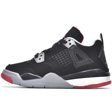 (image for) Air Jordan 4 Retro PS Bred Kids Sneakers