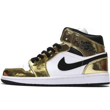 (image for) Air Jordan 1 Mid SE GS Metallic Gold
