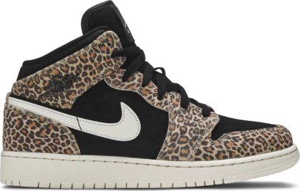 (image for) Air Jordan 1 Mid SE GS 'Leopard' - BQ6931 021