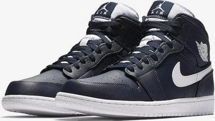 (image for) Air Jordan 1 Retro Mid 'Obsidian' - 554724 402