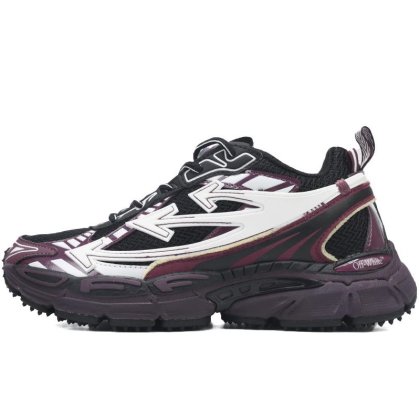 (image for) OFF-White Right Back Running Shoes Black Purple Red