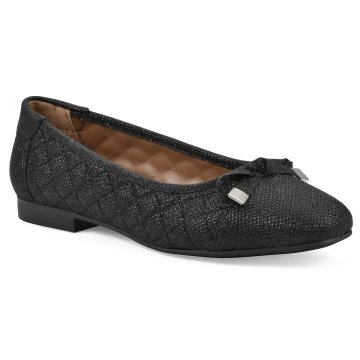 (image for) Bocah Ballet Flat - Black Glitter Fabric