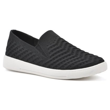 (image for) Courage Knit Sneaker - Black Knit Fabric