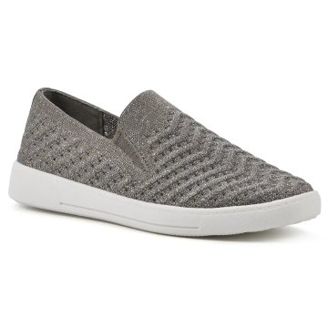 (image for) Courage Knit Sneaker - Silver Fabric
