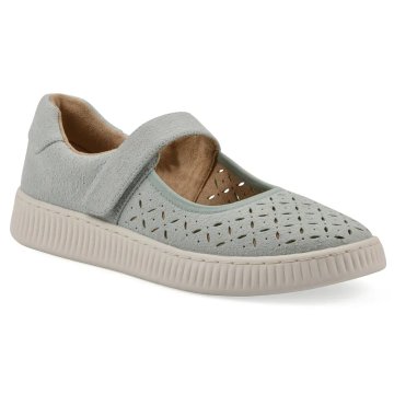 (image for) Doubles Sneaker - Light Green Faux Suede