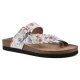 (image for) Happier Leather Footbeds Sandal - White Floral Print Leather