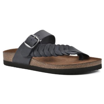 (image for) Happier Leather Footbeds Sandal - Navy Leather