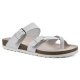 (image for) Gracie Leather Footbeds Sandal - White Leather with White Sole