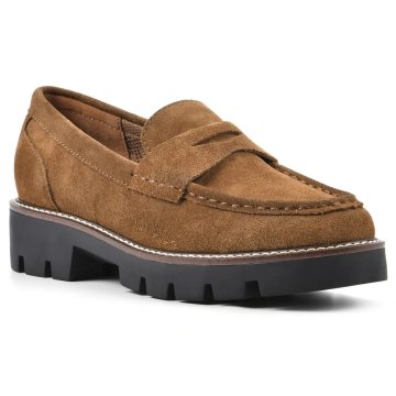 (image for) Gunner Loafer - Mid Brown Suede