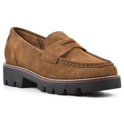 (image for) Gunner Loafer - Mid Brown Suede