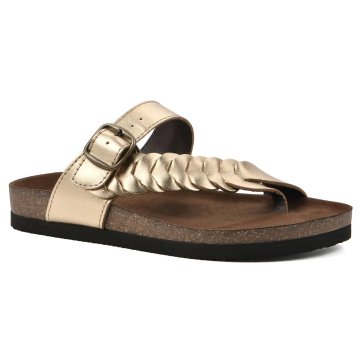 (image for) Happier Leather Footbeds Sandal - Antique Gold Leather