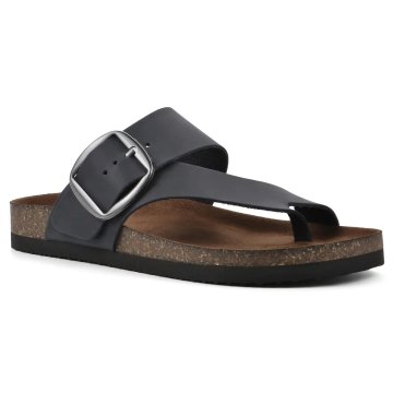 (image for) Harley Leather Footbeds Sandal - Navy
