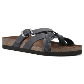 (image for) Harrington Leather Footbeds Sandal - Navy Leather