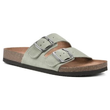 (image for) Helga Footbeds Sandal - Sage Green Suede
