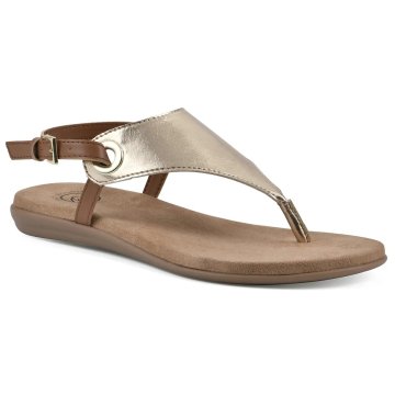 (image for) London Thong Sandal - Gold Metallic