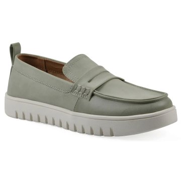 (image for) Nonna Recovery Loafer - Sage Green Faux Leather