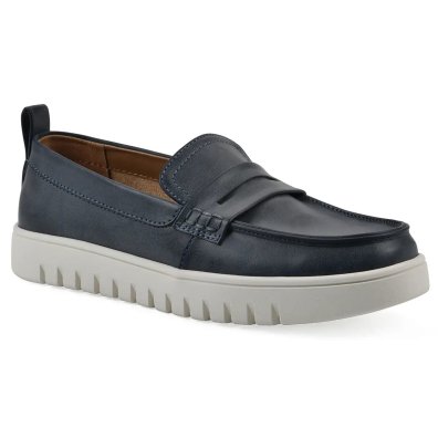 Nonna Recovery Loafer - Navy Faux Leather (image for) Nonna Recovery Loafer - Navy Faux Leather