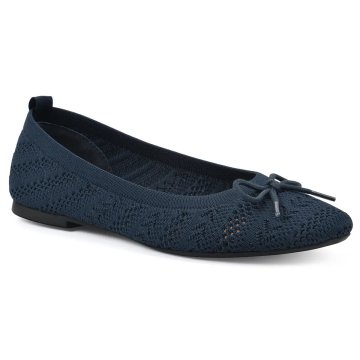 (image for) Sashay Flat - Navy Knit Fabric