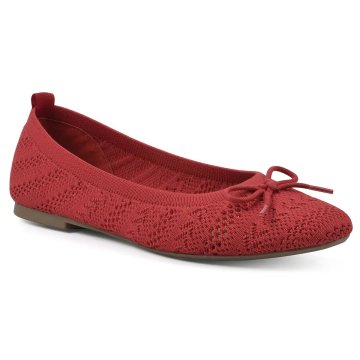 (image for) Sashay Flat - Cruella Red Knit Fabric