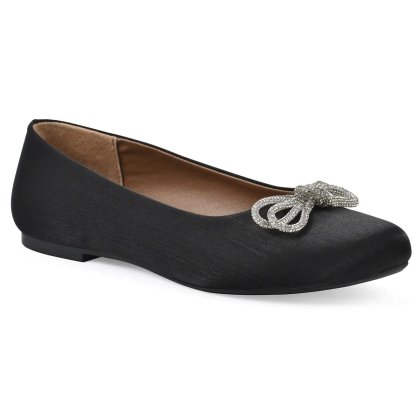 (image for) Sashimi Ballet Flat - Black Shimmer Fabric