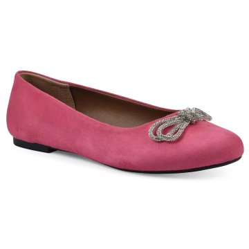 (image for) Sashimi Ballet Flat - Super Pink Knit Fabric