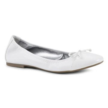 (image for) Sunnyside II Wide Ballet Flat - White