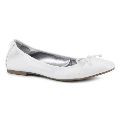 (image for) Sunnyside II Wide Ballet Flat - White