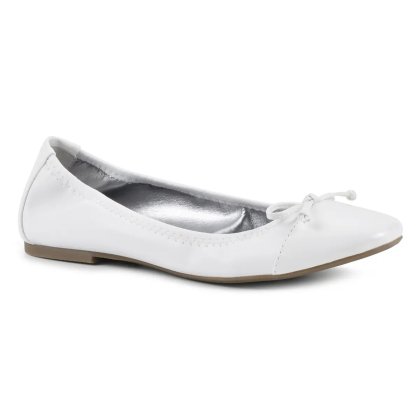 (image for) Sunnyside II Wide Ballet Flat - White