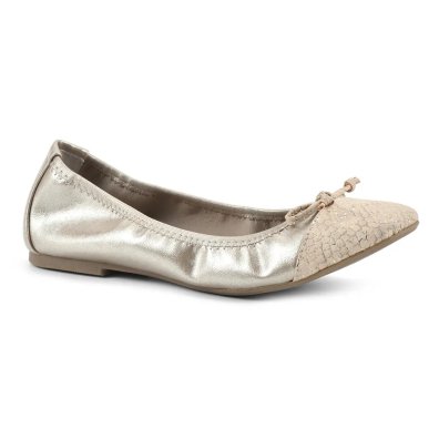 Sunnyside II Wide Ballet Flat - Antique Gold Snake Print (image for) Sunnyside II Wide Ballet Flat - Antique Gold Snake Print