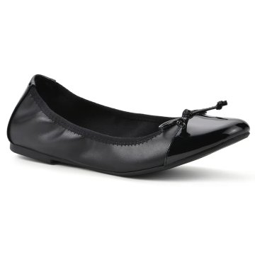 (image for) Sunnyside II Wide Ballet Flat - Black Patent
