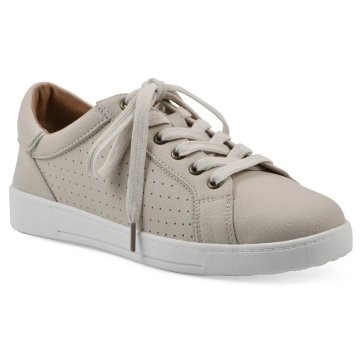 (image for) Uniform Sneaker - Bone Faux Leather