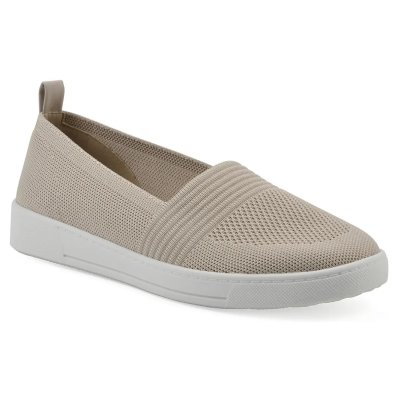 (image for) Upright Sneaker - Taupe Knit Fabric