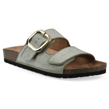 (image for) Granitas Footbeds Sandal - Sage Green Suede
