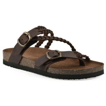 (image for) Haziest Footbeds Sandal - Brown Leather