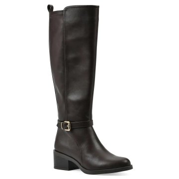 (image for) Custard Tall Boot - Dark Brown Smooth