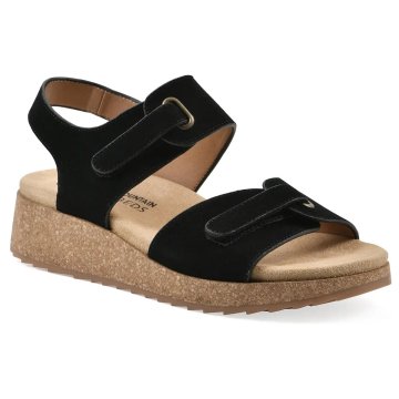 (image for) Gelato Wedge Sandal – Black Suede