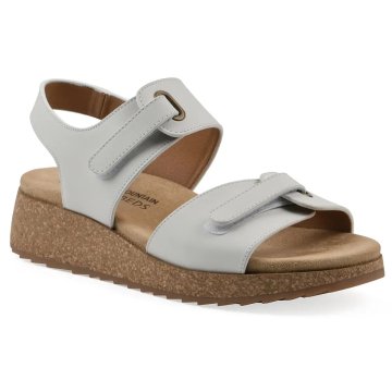 (image for) Gelato Wedge Sandal – White Leather
