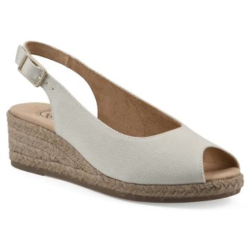 (image for) Maize Wedge Heel - Natural Fabric