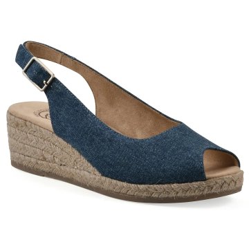 (image for) Maize Wedge Heel - Dark Blue Denim