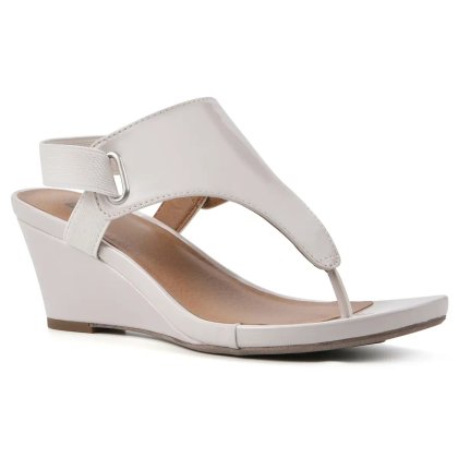 (image for) All Dres Wedge Sandal - Eggshell Patent