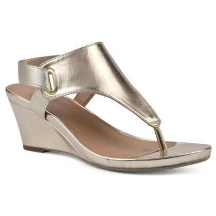 (image for) All Dres Wedge Sandal - Gold Metallic
