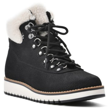 (image for) Cozy Bootie - Black Pebble Grain Fabric