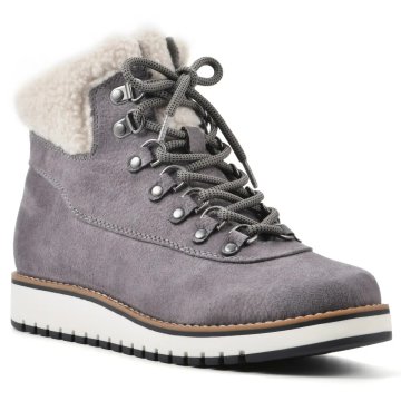 (image for) Cozy Bootie - Light Grey Pebble Grain Fabric