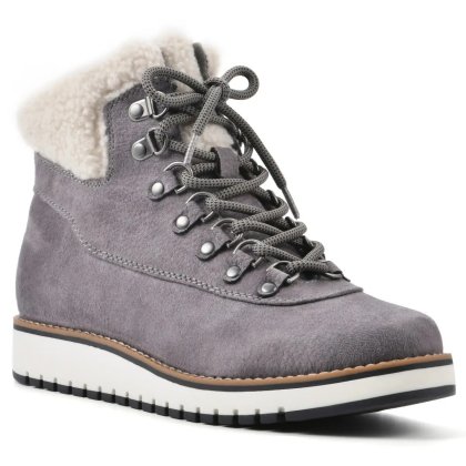 (image for) Cozy Bootie - Light Grey Pebble Grain Fabric