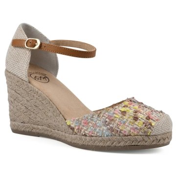 (image for) Mamba Wedge Heel - Natural Multi Fabric