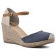(image for) Mamba Wedge Heel - Denim Blue Fabric